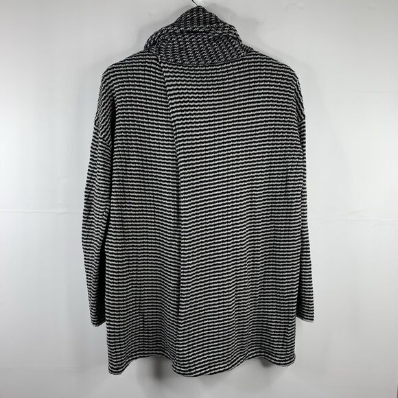 Cabi Sz S Fergie Sweater Turtleneck Black White Striped Pull Over Women’s #3167 - Picture 7 of 7
